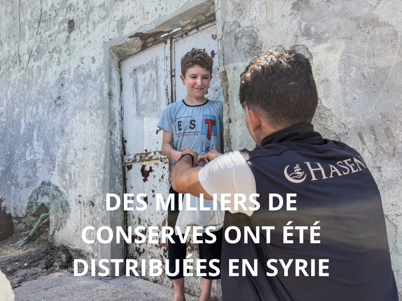 HASENE a distribué des dizaines de milliers de conserves de viande à des familles en Syrie